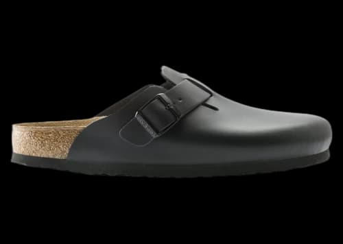 Birkenstock Boston Natural Leather Black