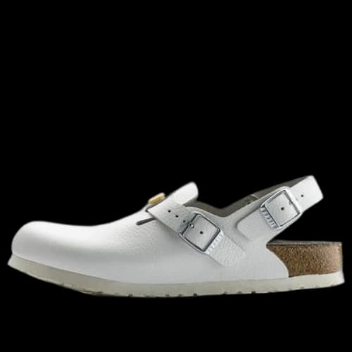 Birkenstock Tokio ESD Natural Leather Sandals 'White'