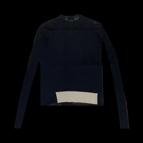 Rick Owens Island Colorblock Sweater 'Black'