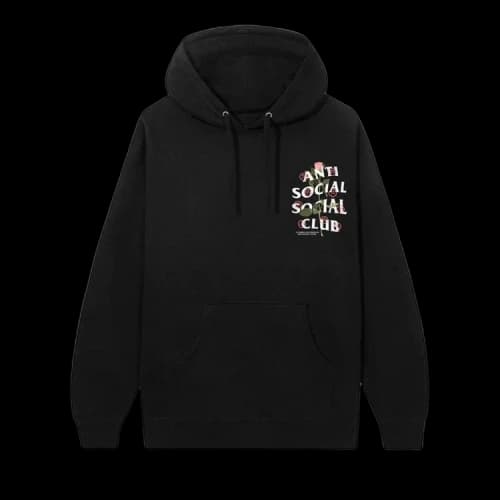 Anti Social Social Club x Sadboyz Pink Rose Hoodie 'Black'