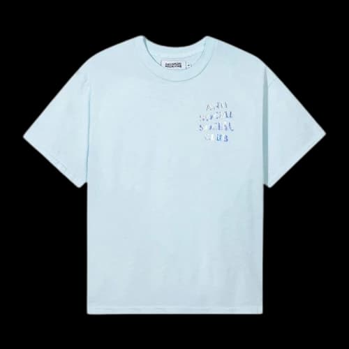 Anti Social Social Club Get Weird Hologram Tee 'Sky Blue'