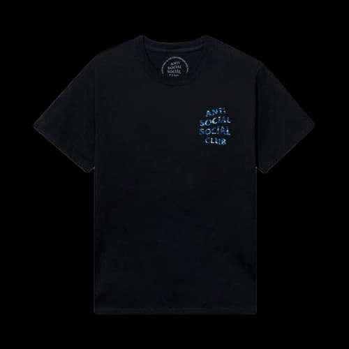 Anti Social Social Club Woody Blue Camo Tee 'Black'