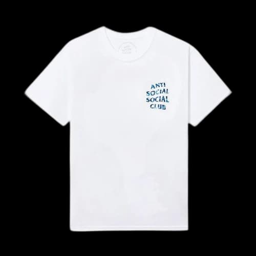 Anti Social Social Club Woody Blue Camo Tee 'White'