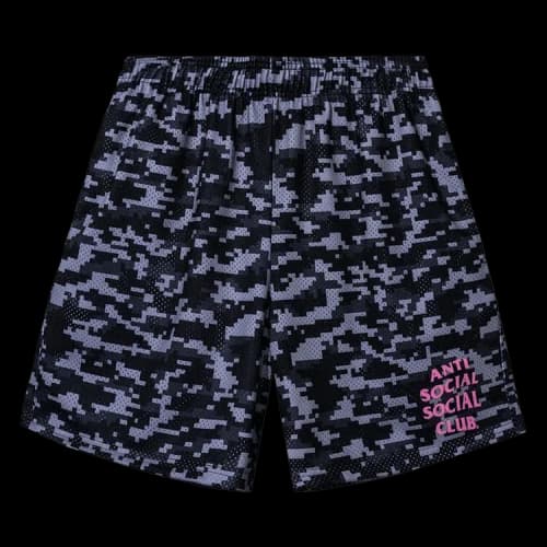 Anti Social Social Club Pixel Camo Shorts 'Black'