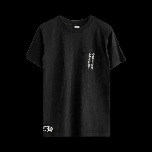 Chrome Hearts Triple Flight Crosses Pocket Tee 'Black'