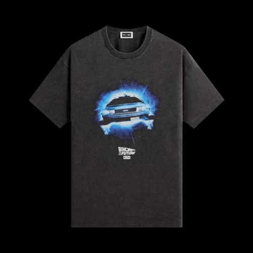 Kith for Back to the Future DeLorean Front Back Vintage Tee 'Black'