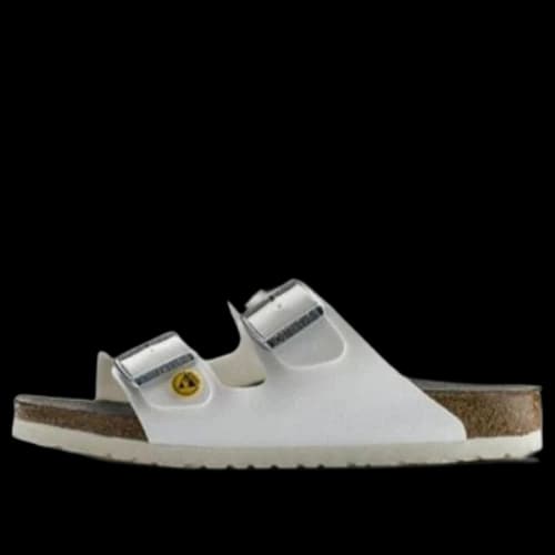 Birkenstock Arizona ESD Birko-Flor Narrow Fit Sandals 'White'