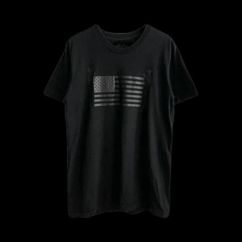 Chrome Hearts Foti Skulls American Flag Tee 'Black'
