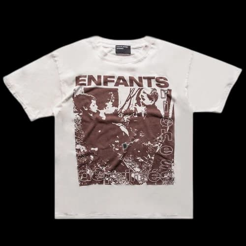 Enfants Riches Déprimés Boys Smoking T-Shirt 'White/Red'