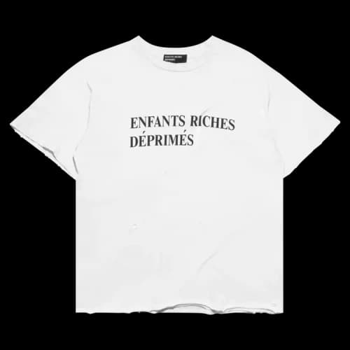 Enfants Riches Déprimés Classic Logo T-Shirt 'Faded Cream/Black'