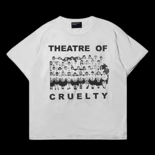 Enfants Riches Déprimés Theatre of Cruelty T-Shirt 'Faded Ivory/Black'