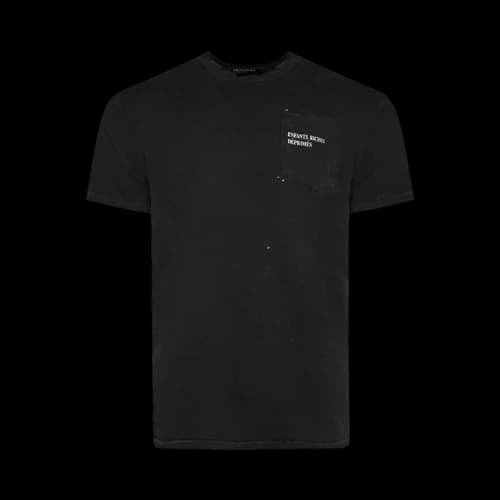 Enfants Riches Déprimés Logo Pocket T-Shirt 'Sun Faded Black'