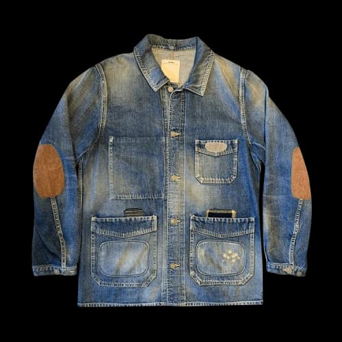 Visvim Raffia Coverall Damaged-8 'Indigo'