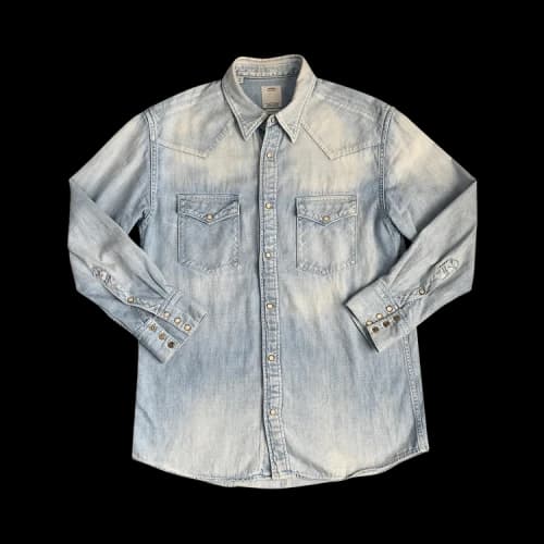 Visvim Social Sculpture Shirt Damaged 'Indigo'