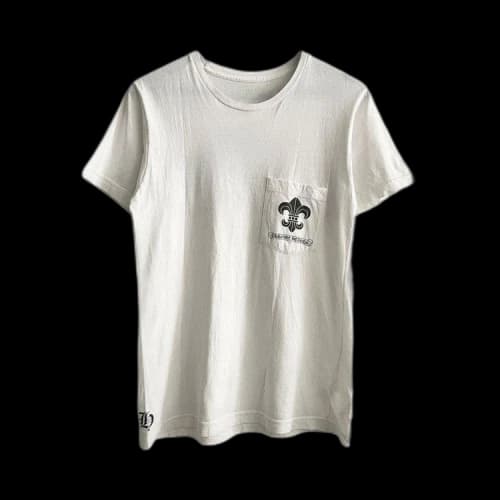 Chrome Hearts Triple Crosses Logo Pocket Tee 'White'