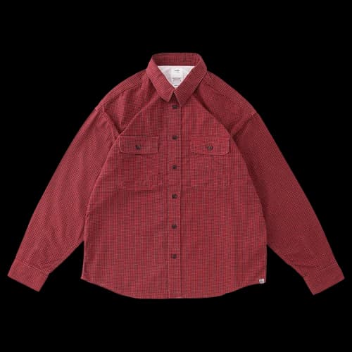 Visvim Lumber Khadi Check 'Red'