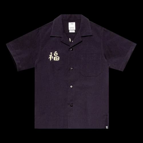 Visvim Short-Sleeve Sanko Souvenir Shirt 'Navy'