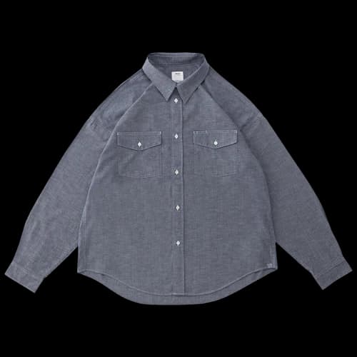 Visvim Pioneer Chambray Long-Sleeve Shirt (C/S) 'Indigo'