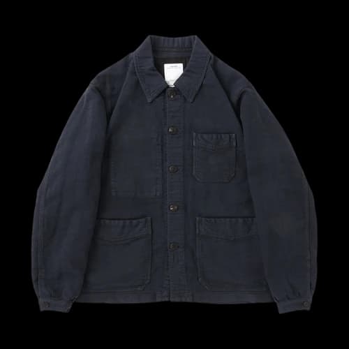 Visvim Travail Coverall Moleskin DMGD 'Black'