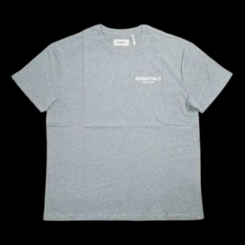 Fear of God Essentials Boxy Logo T-Shirt Chest Logo Short Sleeve Unisex Gray