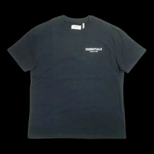 Fear of God Essentials Boxy Black Logo Tee