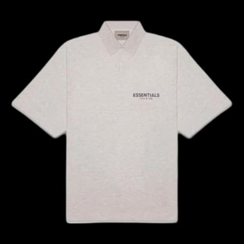 Fear of God Essentials FW20 Polo Shirt 'Heather Oatmeal'