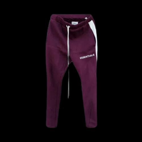Fear of God Essentials Side Stripe Sweatpants 'Burgundy'