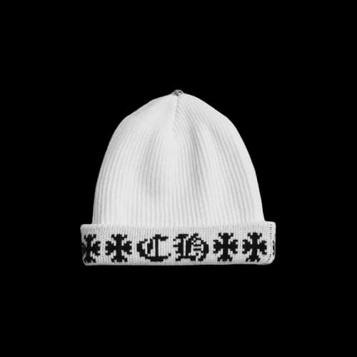 Chrome Hearts Big Daddy Cashmere Beanie 'White'