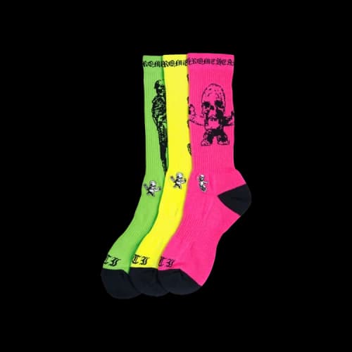 Chrome Hearts x Foti Socks (3 Pack) 'Green'