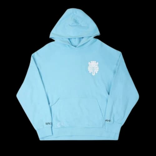 Chrome Hearts Miami Dagger Logo Hoodie 'Blue'