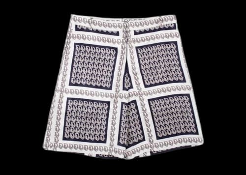 Dior Oblique Bermuda Shorts Blue