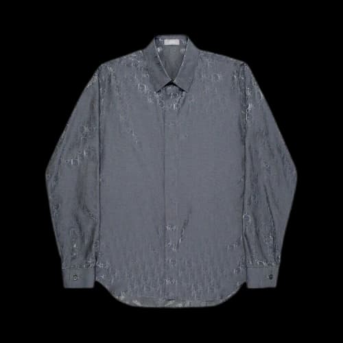 Dior New Oblique Jacquard Shirt 'Grey'