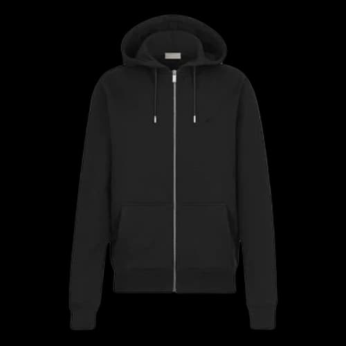 DIOR Cotton Flannel Zipper Sports For Men Black
