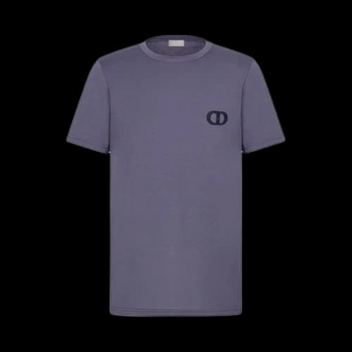 Dior CD Icon Embroidered T-Shirt 'Purple'