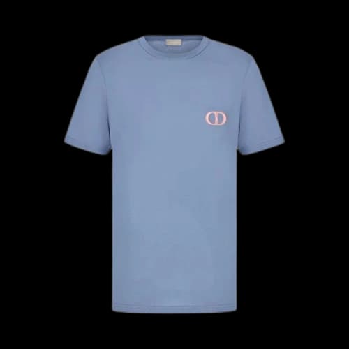 Dior CD Icon Embroidered T-Shirt 'Black'