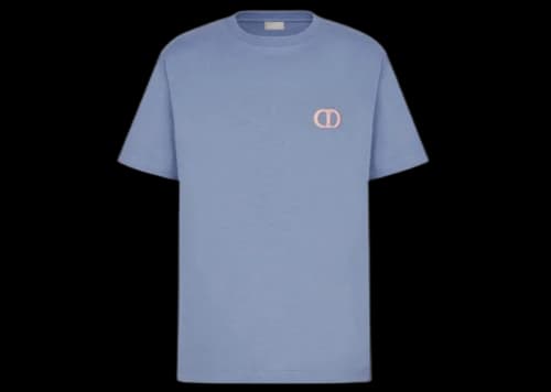 Dior Oversized "CD Icon" T-shirt Blue