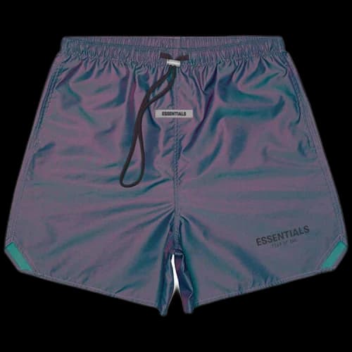 Fear of God Essentials Iridescent Nylon Running Shorts 'Multicolor'