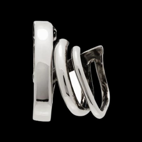 Alexander McQueen Punk Screw-Back Single Earring 'Silver'