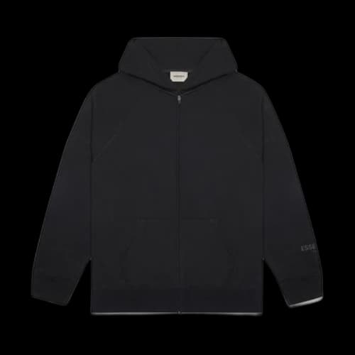 Fear of God Essentials Full Zip Hoodie 'Black'