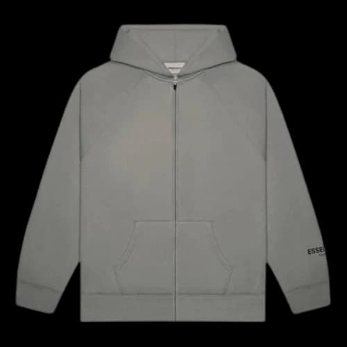 Fear of God Essentials FW20 Full Zip Up Hoodie 'Charcoal'