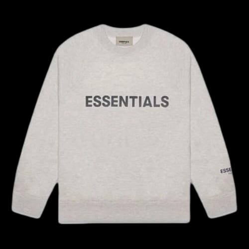 Fear of God Essentials FW20 Crew Neck Sweatshirt 'Light Oatmeal'