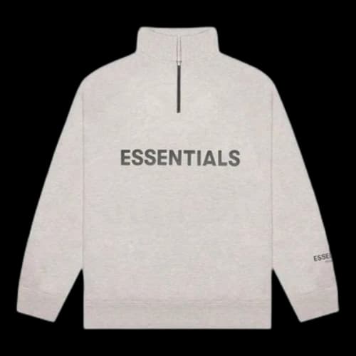 Fear of God Essentials FW20 Half Zip Pullover 'Oatmeal'