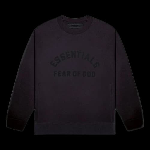 Fear of God Essentials Crew Neck Sweatshirt 'Jet Black'