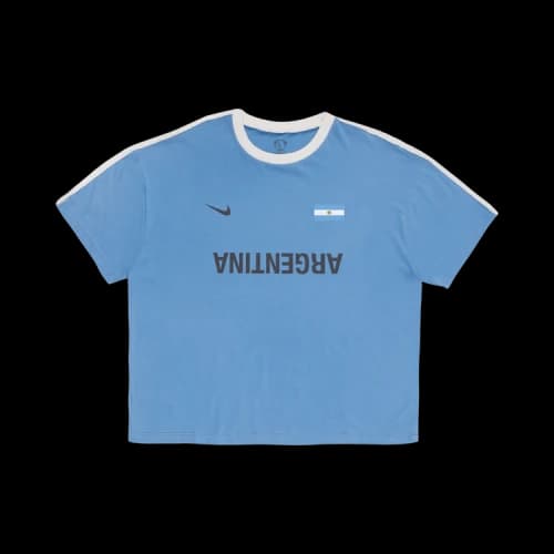 Cactus Jack by Travis Scott x Nike Argentina Total 90 T-Shirt 'Blue'