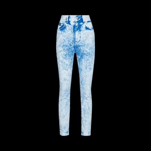 Dolce & Gabbana Acid Wash Skinny Jeans 'Blue'