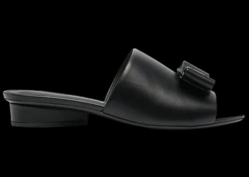 Ferragamo Double Bow Mule Sandals Black (Women's)