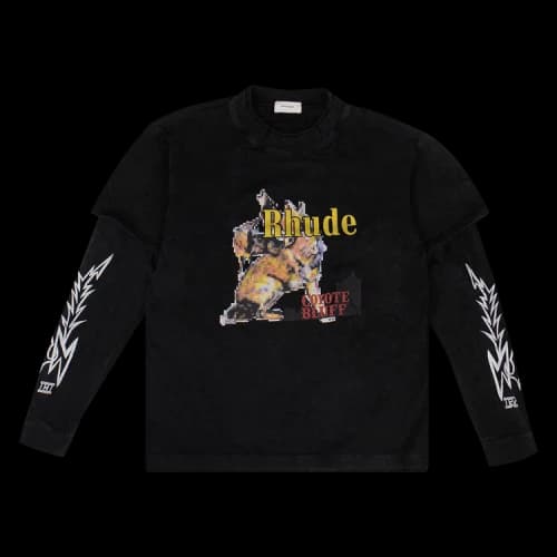 Rhude Coyote Long-Sleeve T-Shirt 'Black'