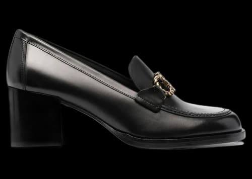 Ferragamo Gancini Block Heel Pumps Black (Women's)