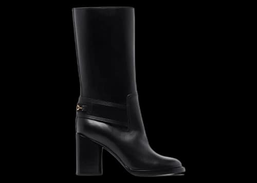 Ferragamo Gancio Horsebit 85mm Boots Black (Women's)