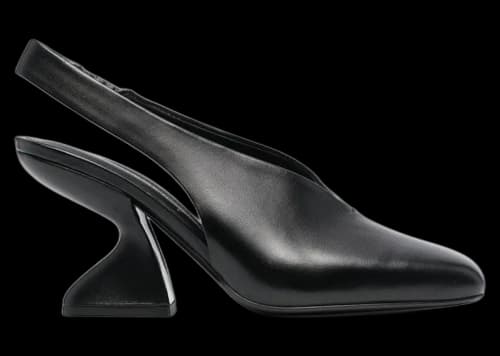 Ferragamo F-Heel 100mm Slingback Pumps Black (Women's)